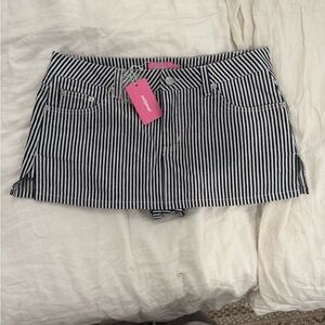 Edikted Striped Mini Skort